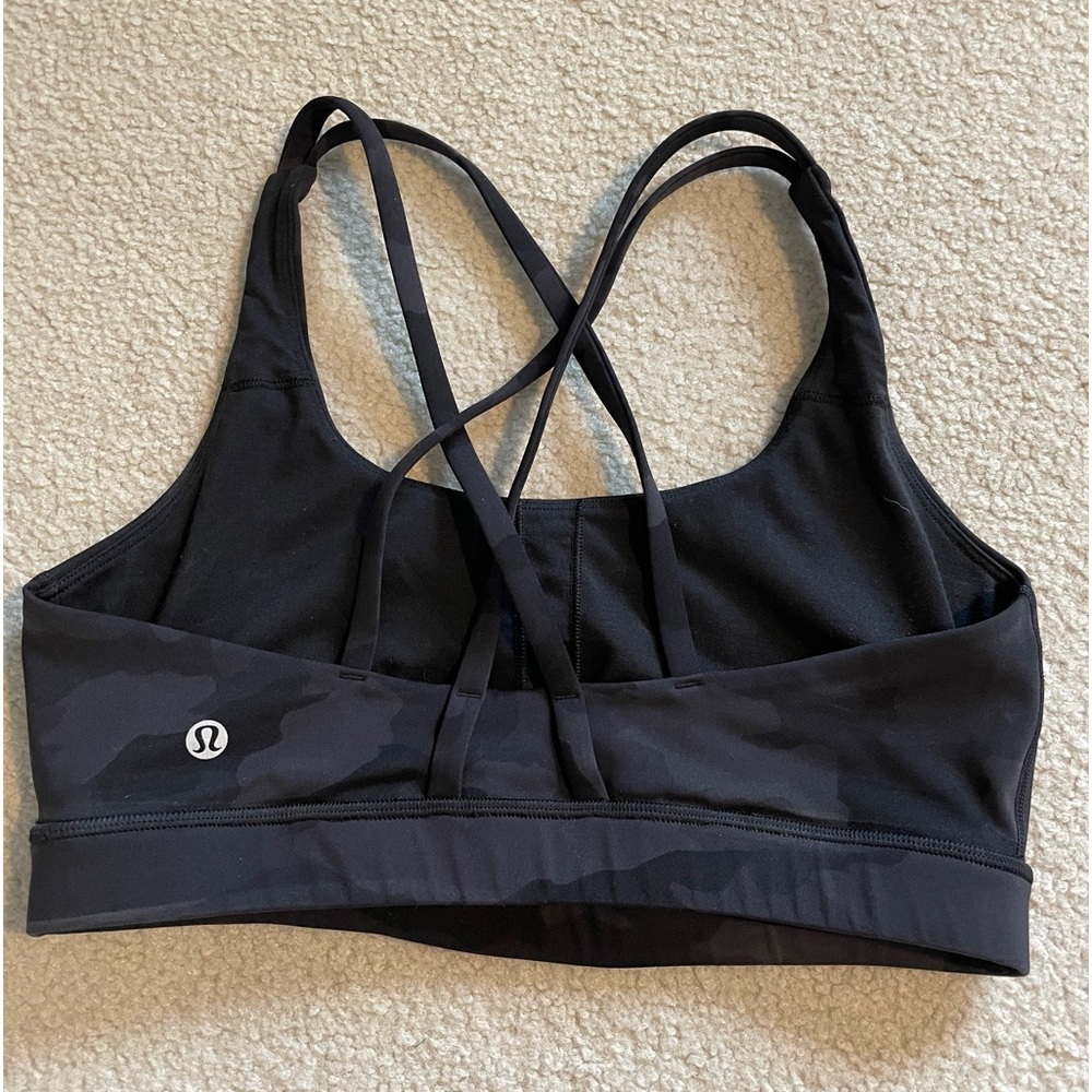 lululemon camo energy bra - size 8